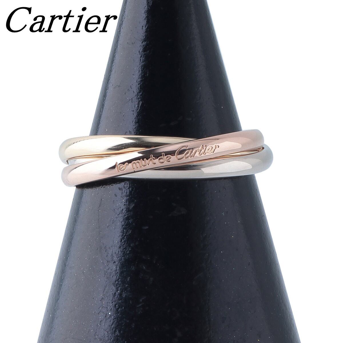 カルティエ トリニティ リング XS #51 750PG/WG/YG スリーカラー 新品 