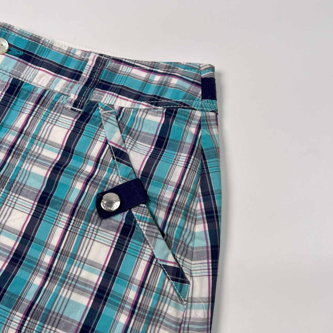 23区 SPORT ニジュウサンク スポーツ チェック柄 タイト ミニ スカート キュロット 67 /ゴルフ/レディース/オンワード樫山