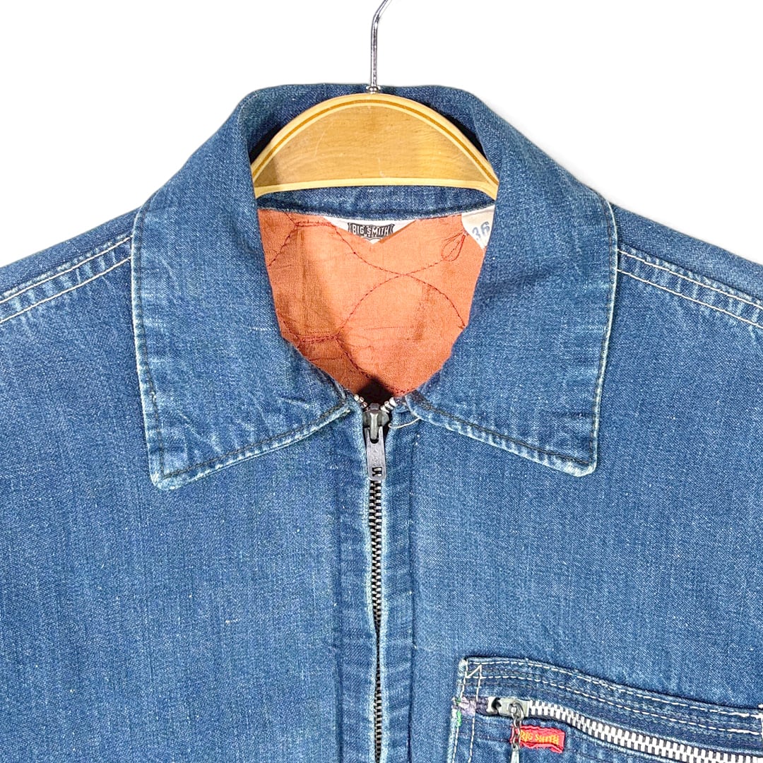 BIG SMITH デニムジャケット 60s-70s デカ五角形TALON 1960's~70's BIG SMITH DENIM ENGINEER JACKET 60年代 70年代 ビッグ