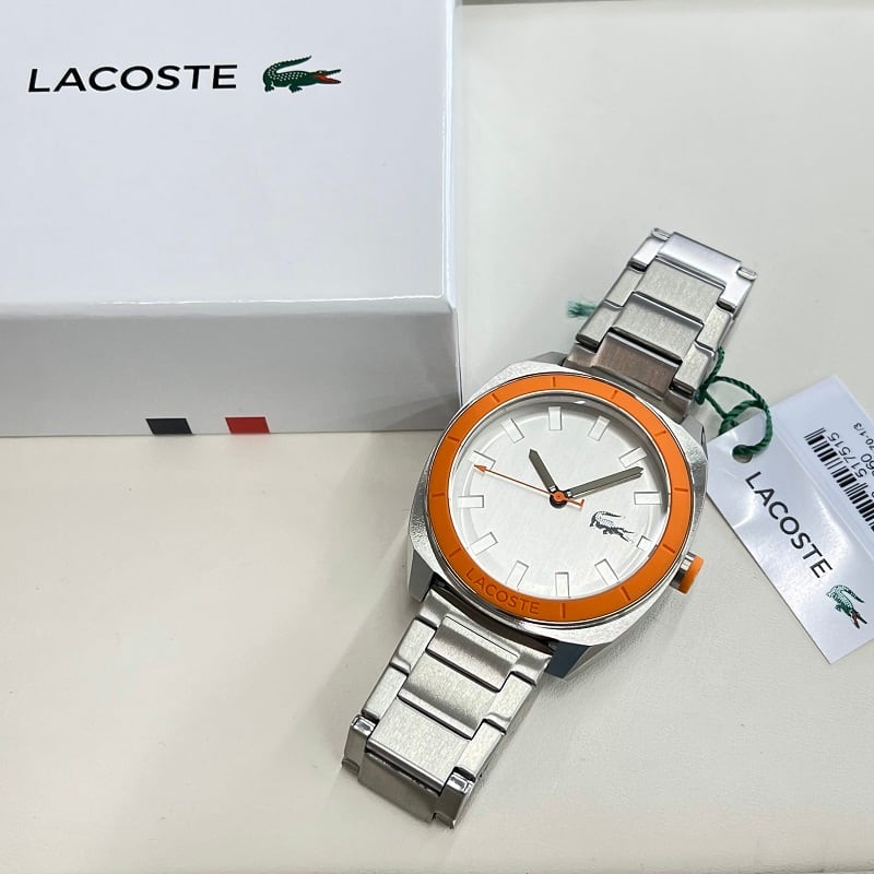 LACOSTE ラコステ 正規品☆2011260 SPRINT ステンレス オレンジベゼル