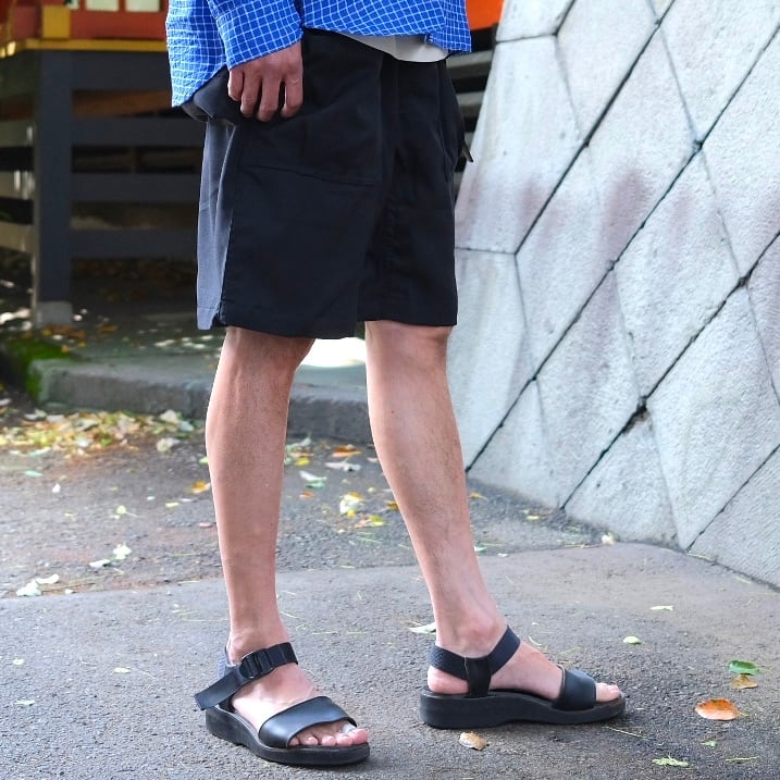 SASSAFRAS(ササフラス) / Overgrown Fatigue Pants 1/2 Woolino -Black