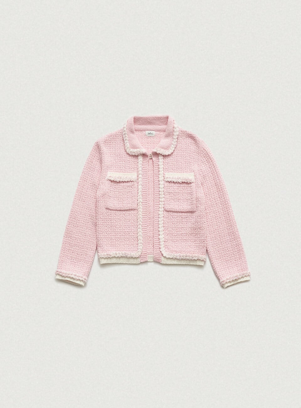 The Barnnet] Pink Vanessa Cotton Boucle Cardigan 正規品 韓国