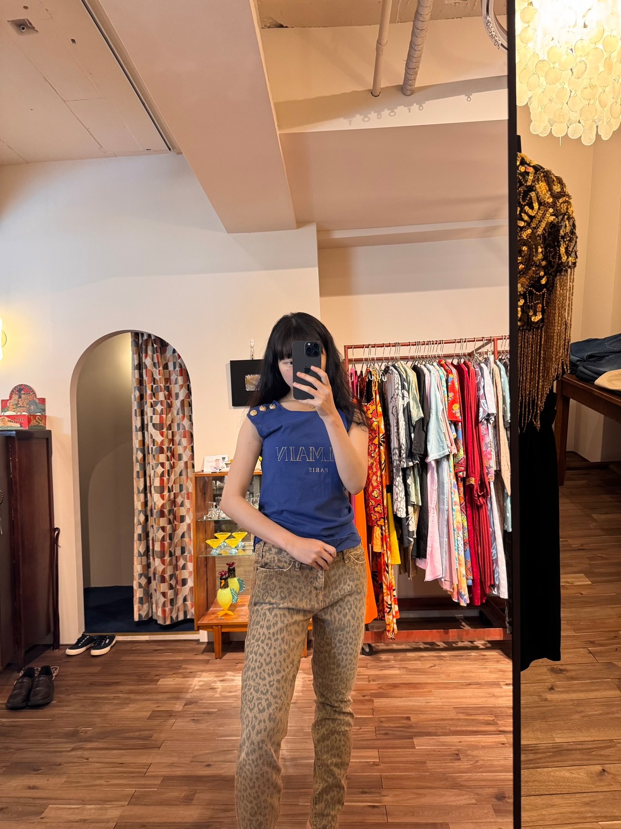 BALMAIN ゴールドボタン タンクトップ