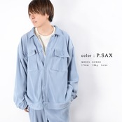 \SALE/◆プリーツ ビッグCPOジャケット◆ng-83121