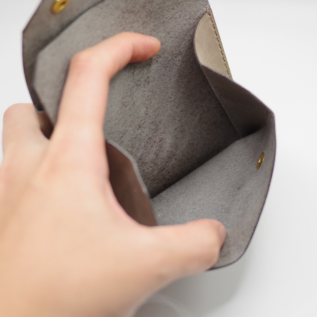シンプル財布　グレー