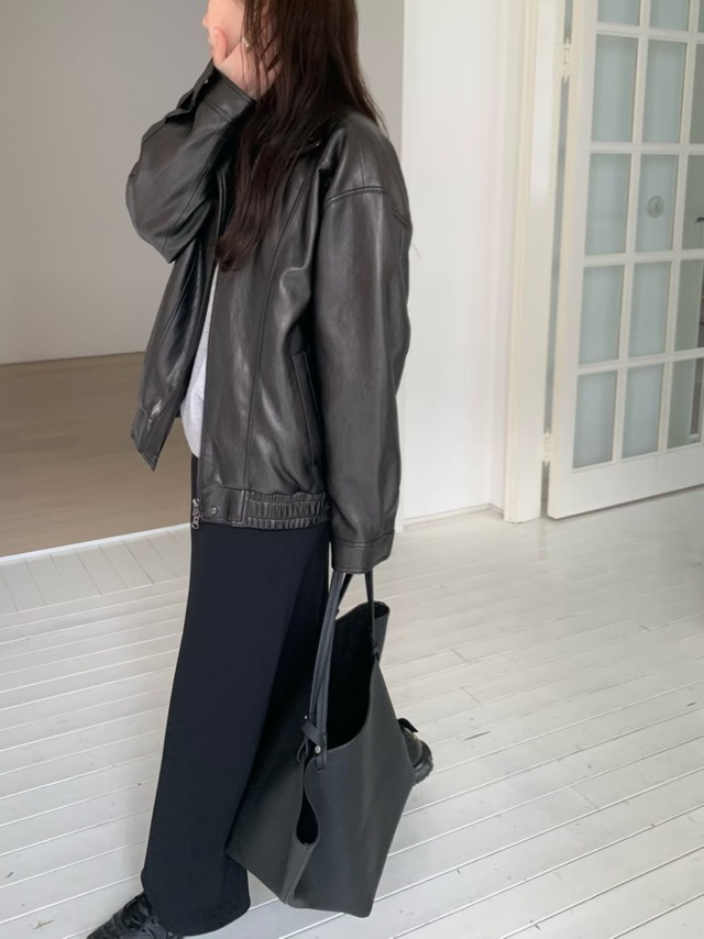 (予約) fl lanel / Light leather jacket 1color