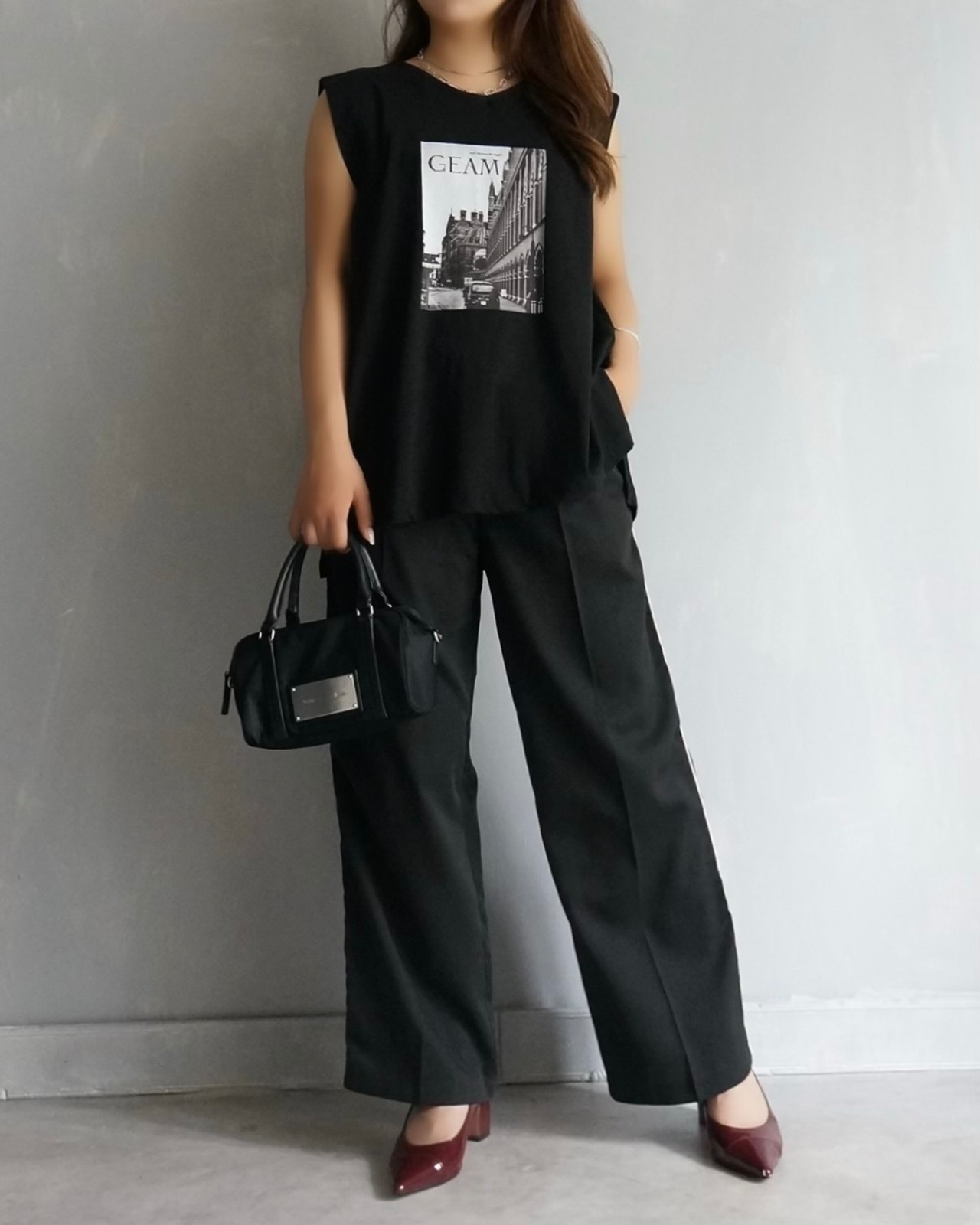 タックスリーブモードTee／Black