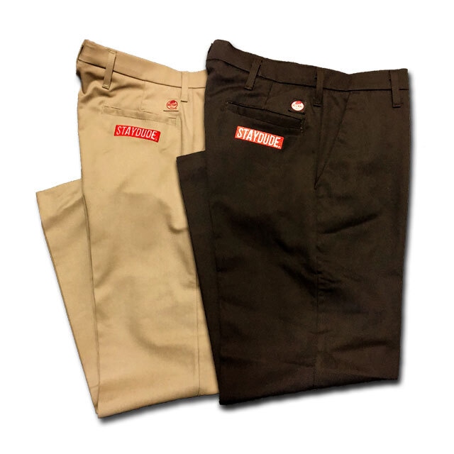 【STAY DUDE COLLECTIVE】SDC Box Logo Work Pants 2020