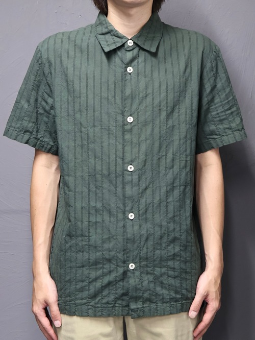 【a.p.c】stripe half sleeve shirt
