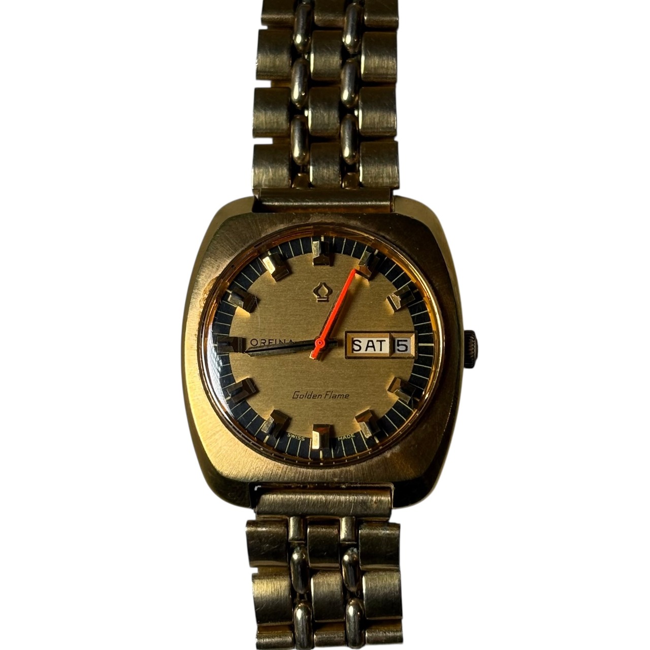 vintage ORFINA automatic watch “Golden Flame”