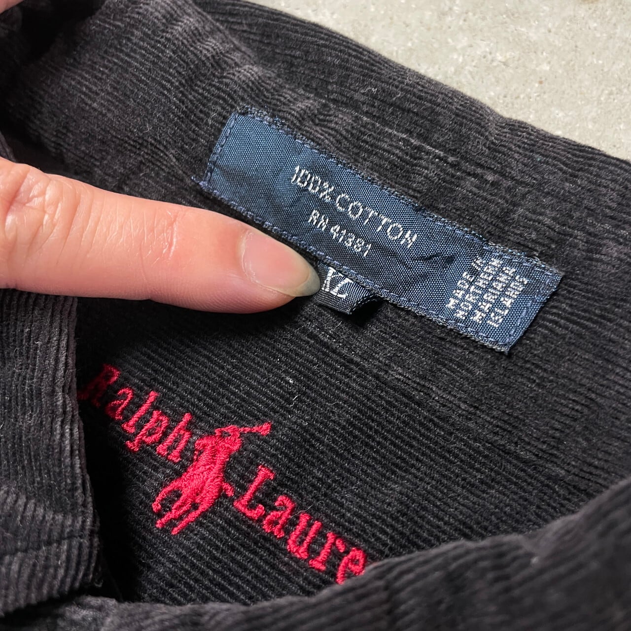 Ralph Lauren ラルフローレン 長袖 コーデュロイシャツ メンズXL 古着