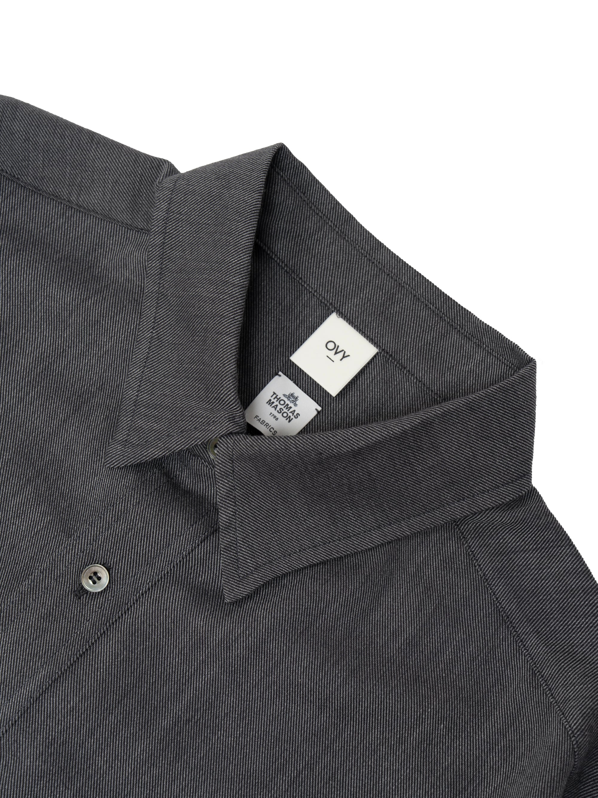 【限定品】OVY ✖︎ THOMAS MASON Cotton Cashmere THOMAS MASON Cotton Cashmere Relax Shirt(gray) | OVY
