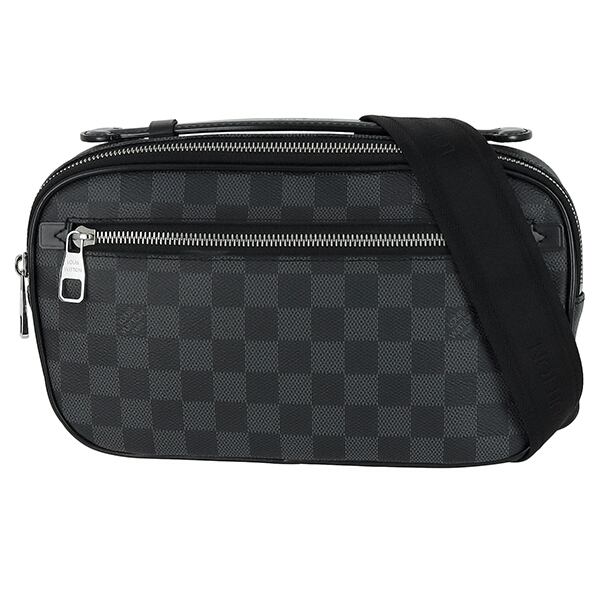 Used LOUIS VUITTON ルイヴィトン ボディバッグ ウエストポーチ アンブレール N41289 ダミエグラフィット ブラック 超美品