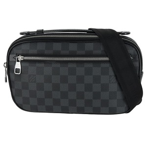 Used LOUIS VUITTON ルイヴィトン ボディバッグ ウエストポーチ アンブレール N41289 ダミエグラフィット ブラック 超美品