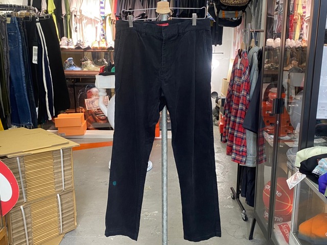 Supreme CORDUROY WORK PANT BLACK 32 1187