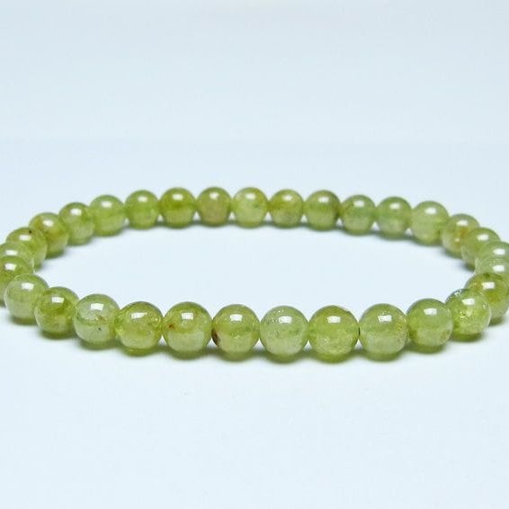 ツァボライト ブレスレット 6mm 一点物 メール便可 111-49766