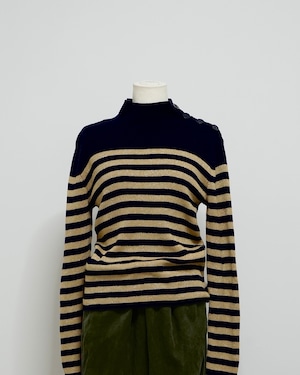 90s LAUREN border sweater