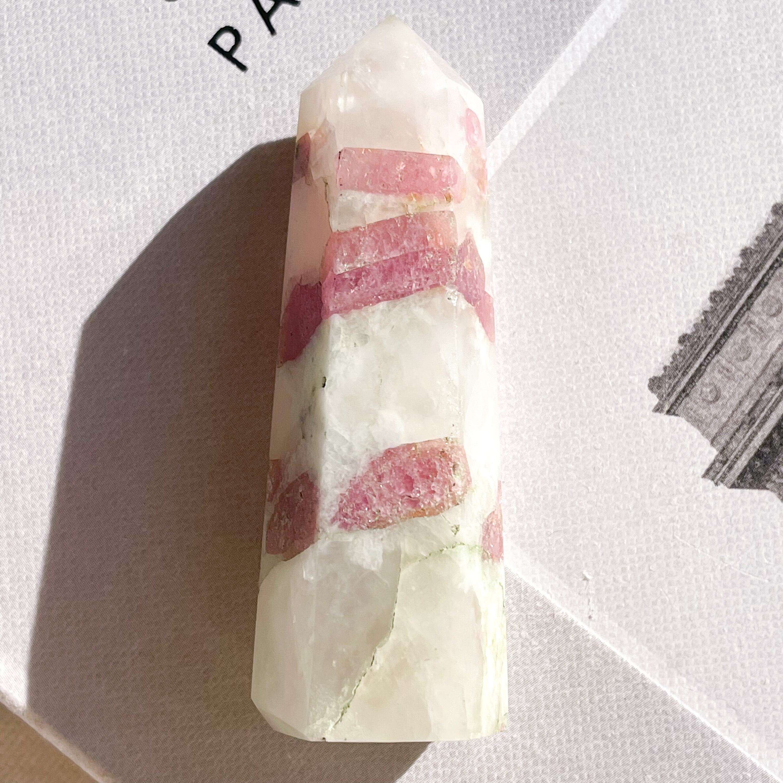 Pink Tourmaline in Quartz 4 ✧ ピンクトルマリン in クォーツ