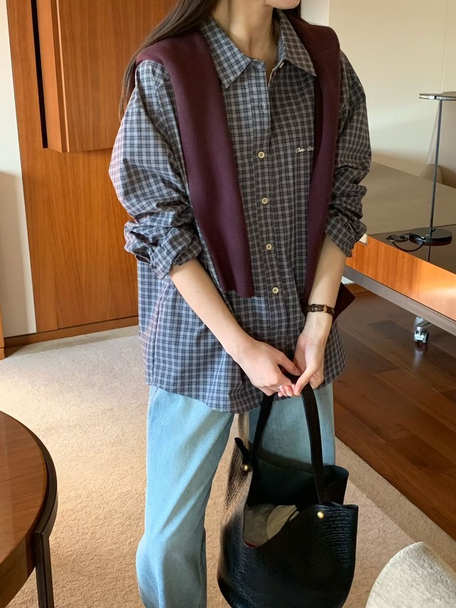 (予約) signature / Miffy check shirt 1color