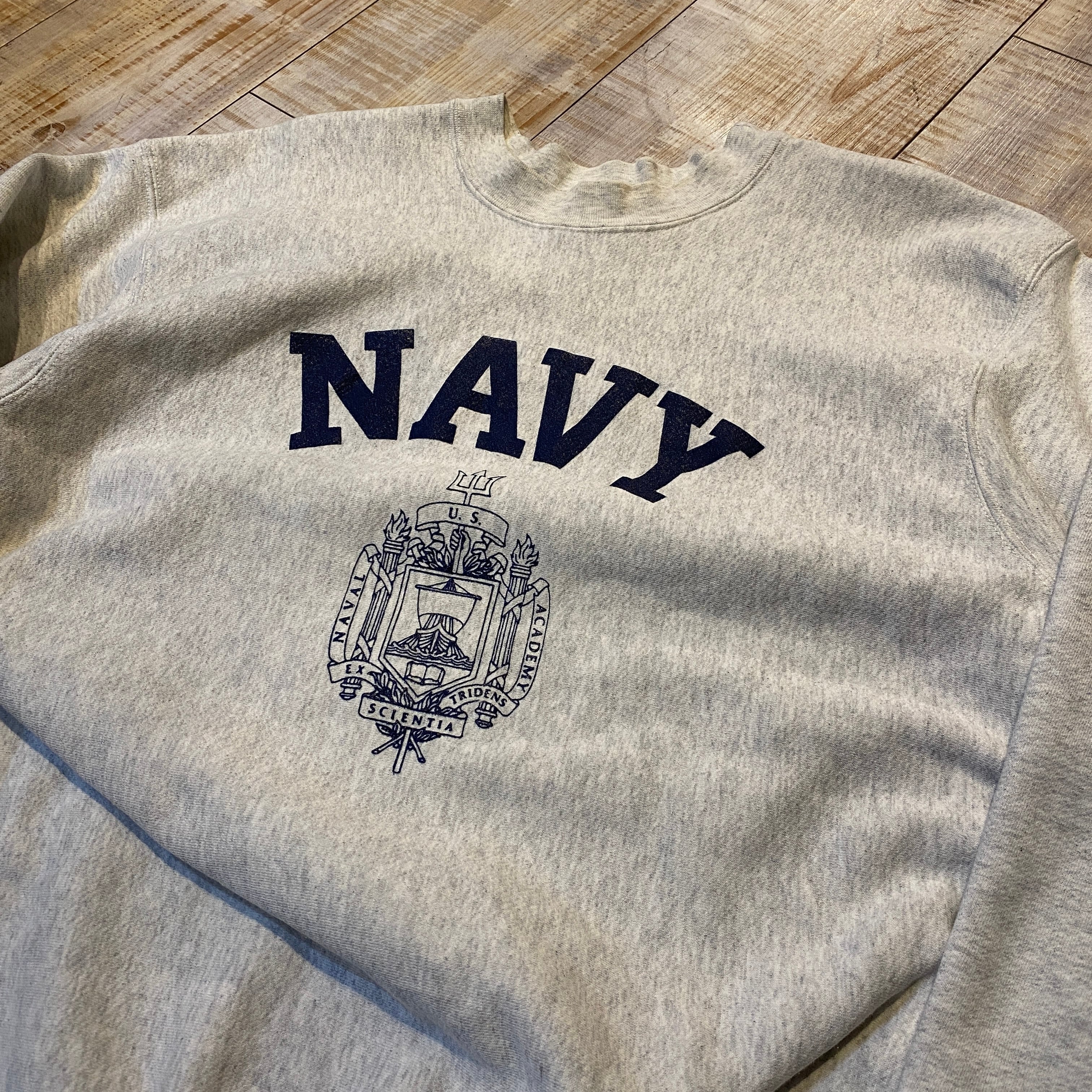 90s USA製 実物 米軍 NAVY USNA スウェット Lサイズ