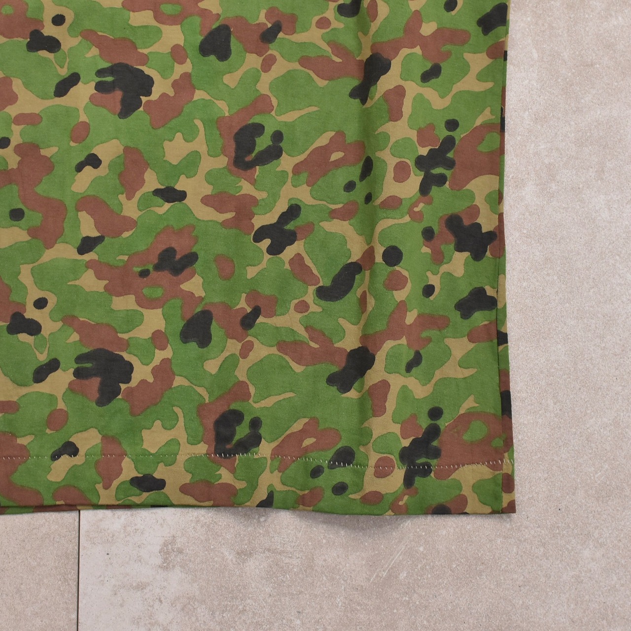 90～00s LAND BREEZE camouflage pattern ringer T-shirt Jp vtg