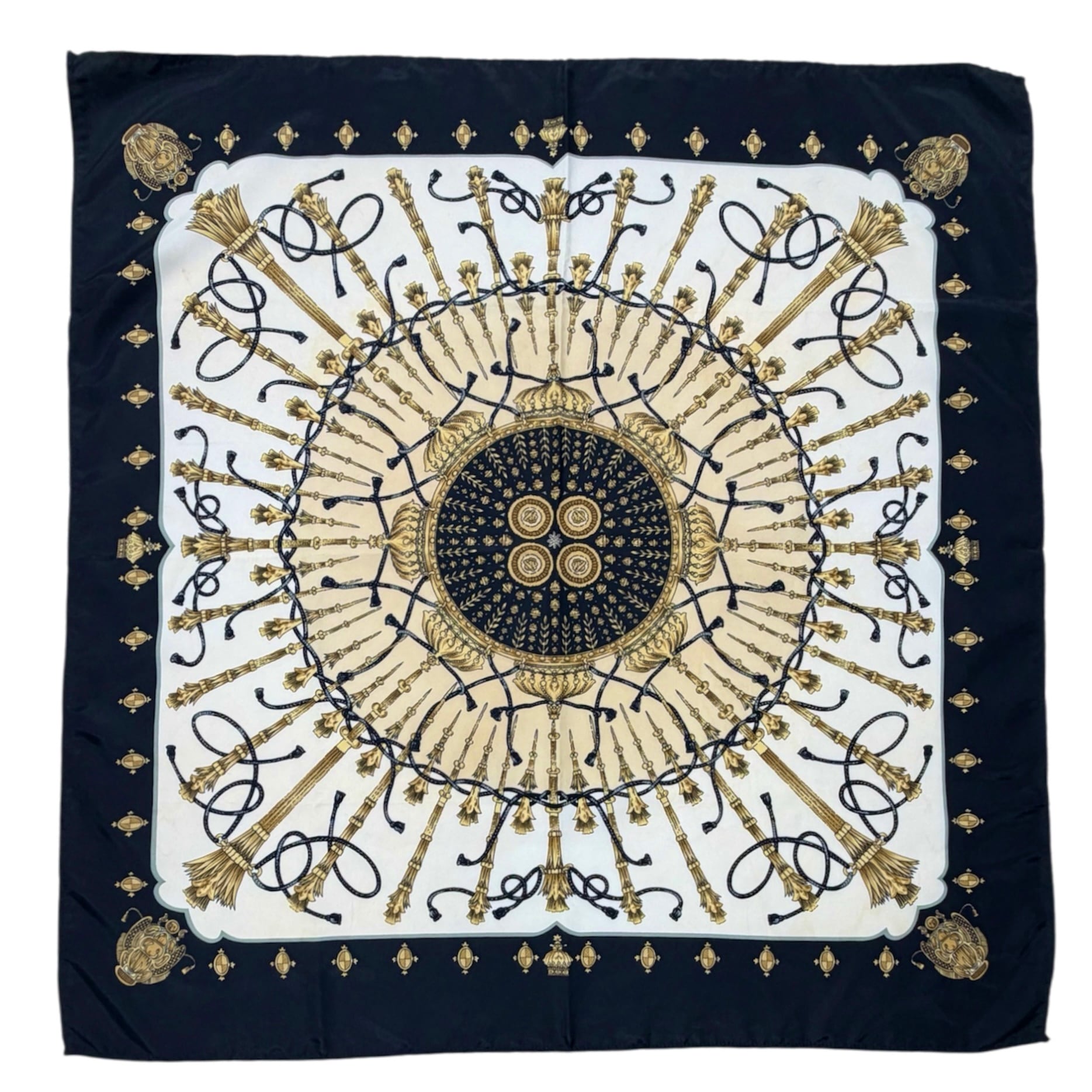 【VINTAGR】SCARF クラシカルスタイル モノトーン シルク