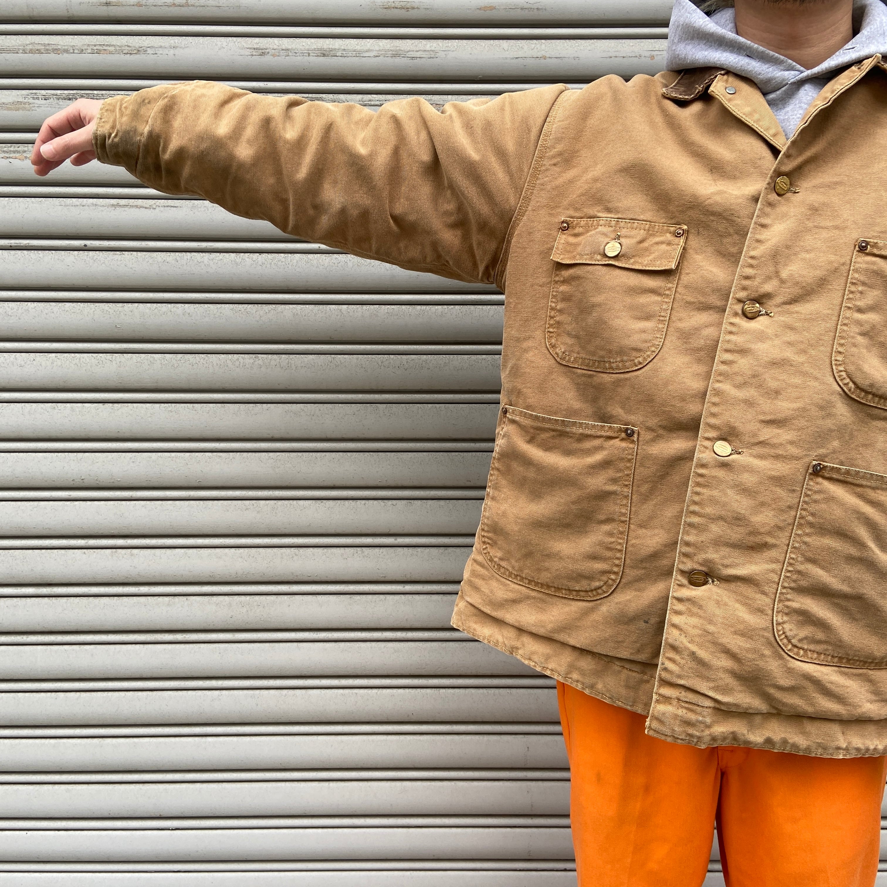 Carhartt 60s 70s ミシガンチョアコート サイズ44 デカCボタン | 古着