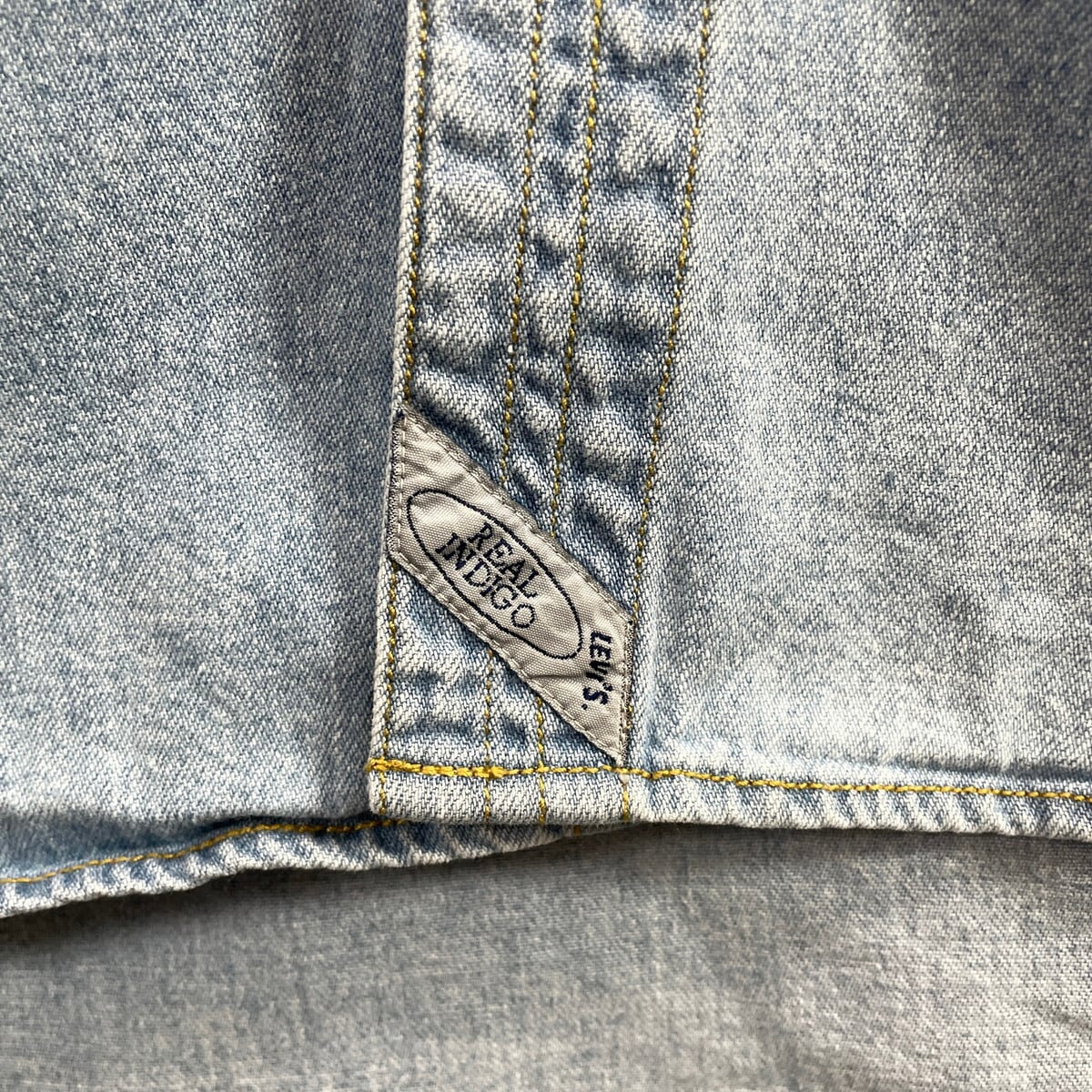 90年代 Levi's リーバイス 長袖 デニムシャツ メンズM相当 古着 90s