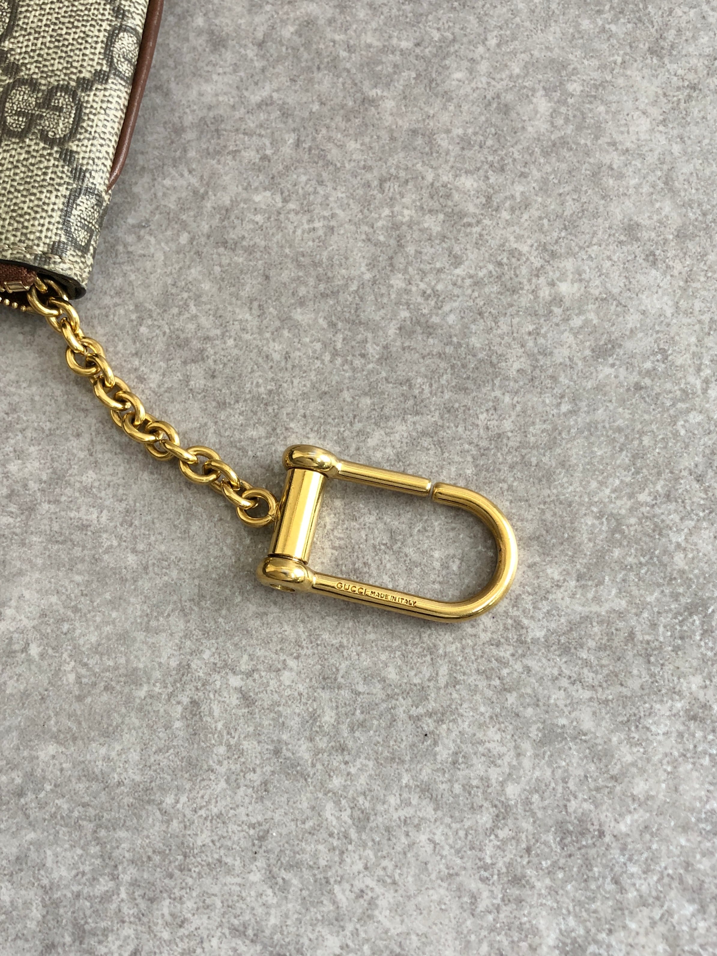 GUCCI グッチ コインケース ベージュ GGキャンバス PVC vintage
