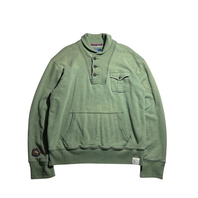 vintage POLO by RALPH LAUREN shawl collar double face sweat