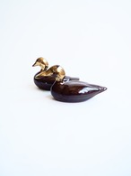 Pottery duck couple object