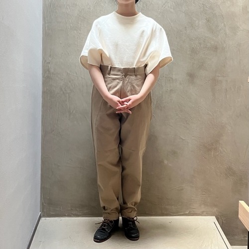 R&D.M.Co-/OLDMAN'S TAILOR COMPACT 裏起毛 HALF SLEEVE White #5376
