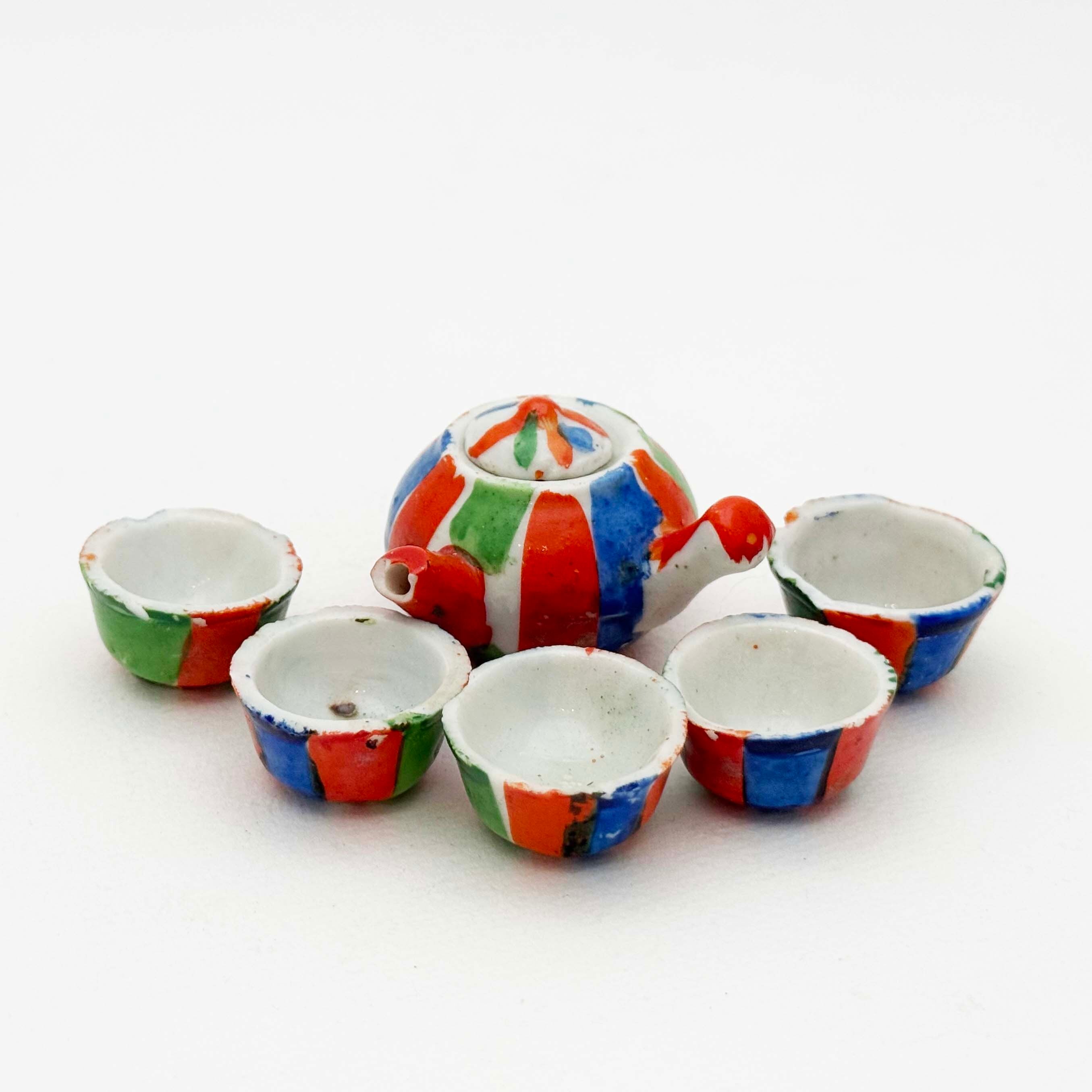 陶器のミニチュアままごとセット