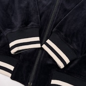 VAN JAC ヴァンヂャケット ジップアップ ベロア トラックジャケット ジャージ サイズ L /メンズ/ブラック/ベルソン期