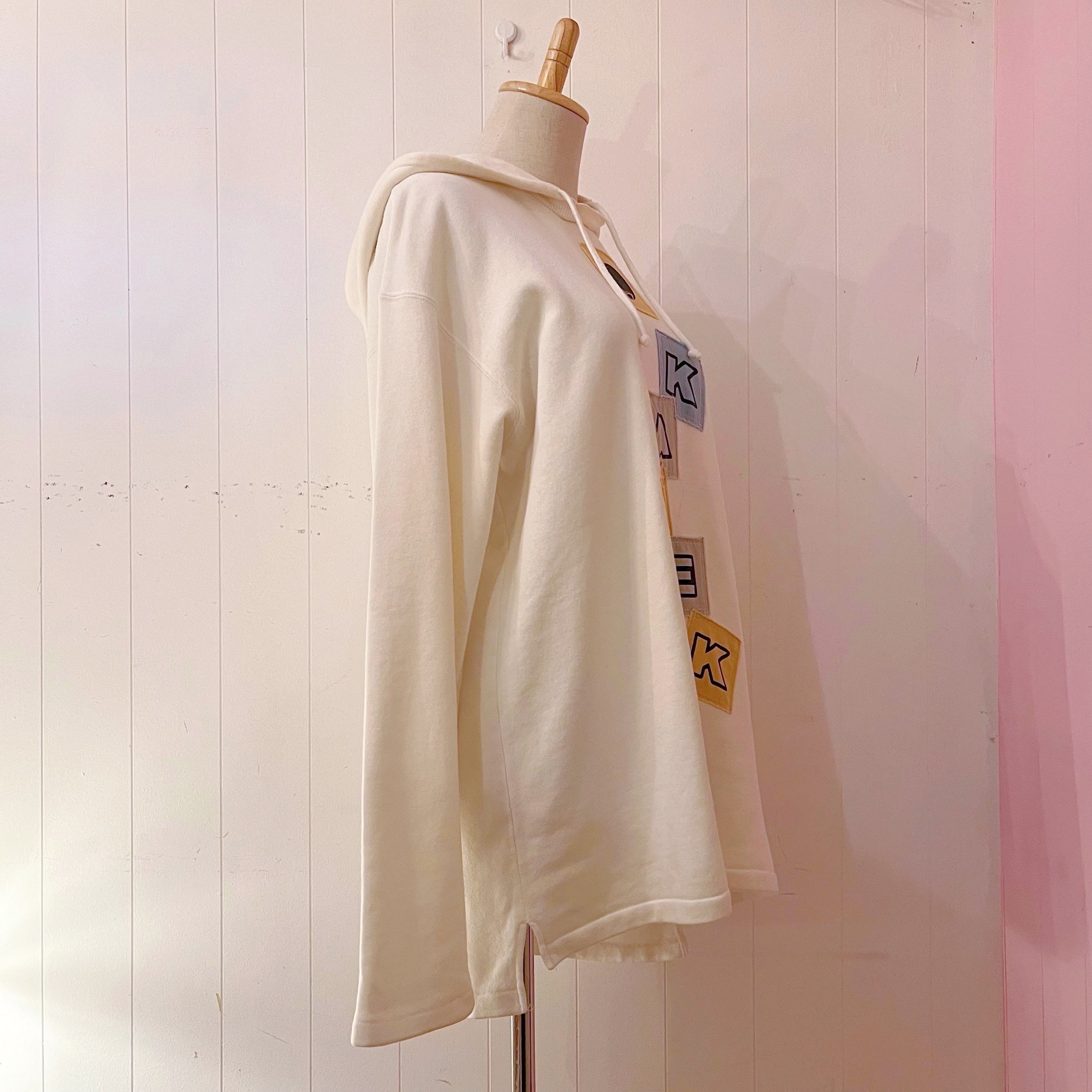 KANEKO ISAO / white hoodie sweat