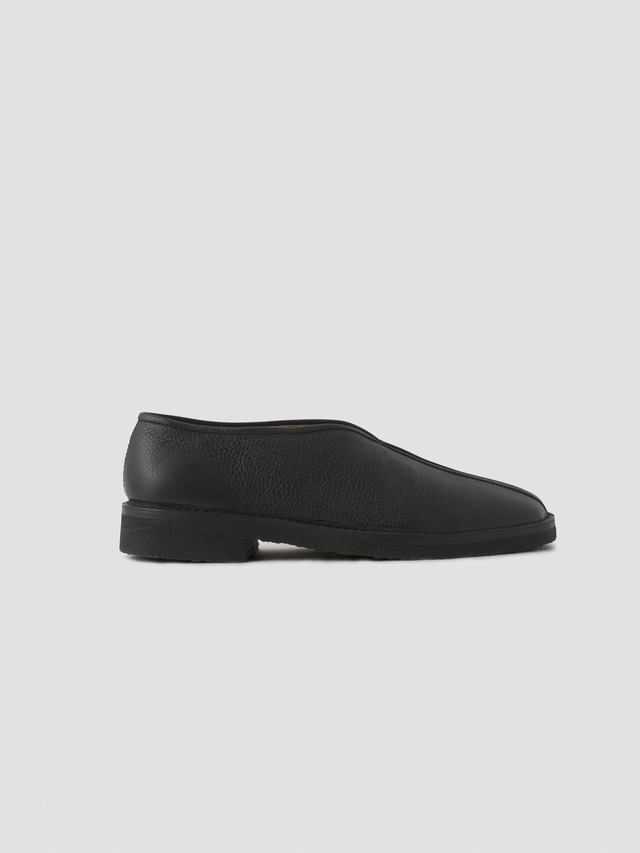 LEMAIRE　PIPED SLIPPERS　BLACK　M221 FO330 LF782