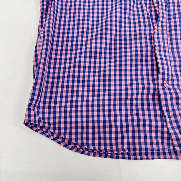 old stussy 90s 半袖シャツ ギンガムチェック 紺タグ STUSSY/ステューシー オールドステューシー 90s 紺タグ ギンガム