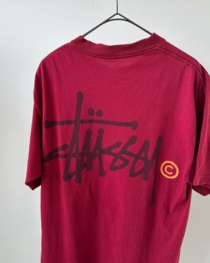 -Stussy- Vintage 80-90s L Print T-Shirt made in USA