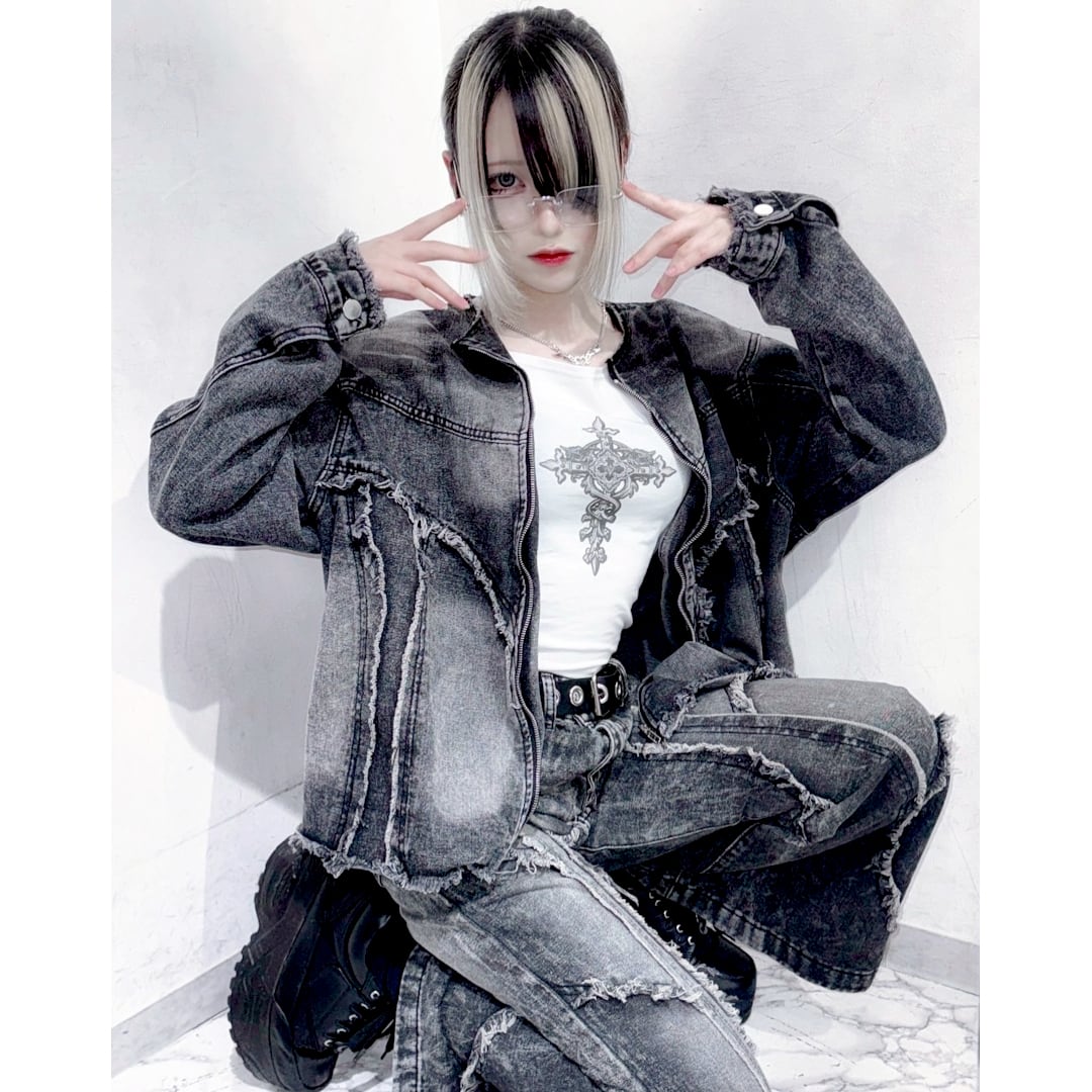 フリンジWASHフレアパンツ | VOLCAN&APHRODITE