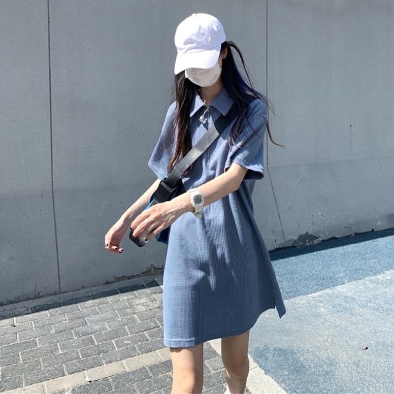 スタイルカラードレス サマー薄手ルーズスカート 夏物 萌量不足63118537672