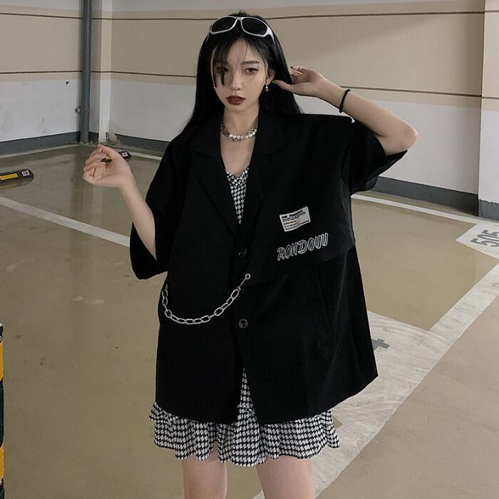 ダークサマールーズジャケット ストリート 夏物 ケッペル42898492024