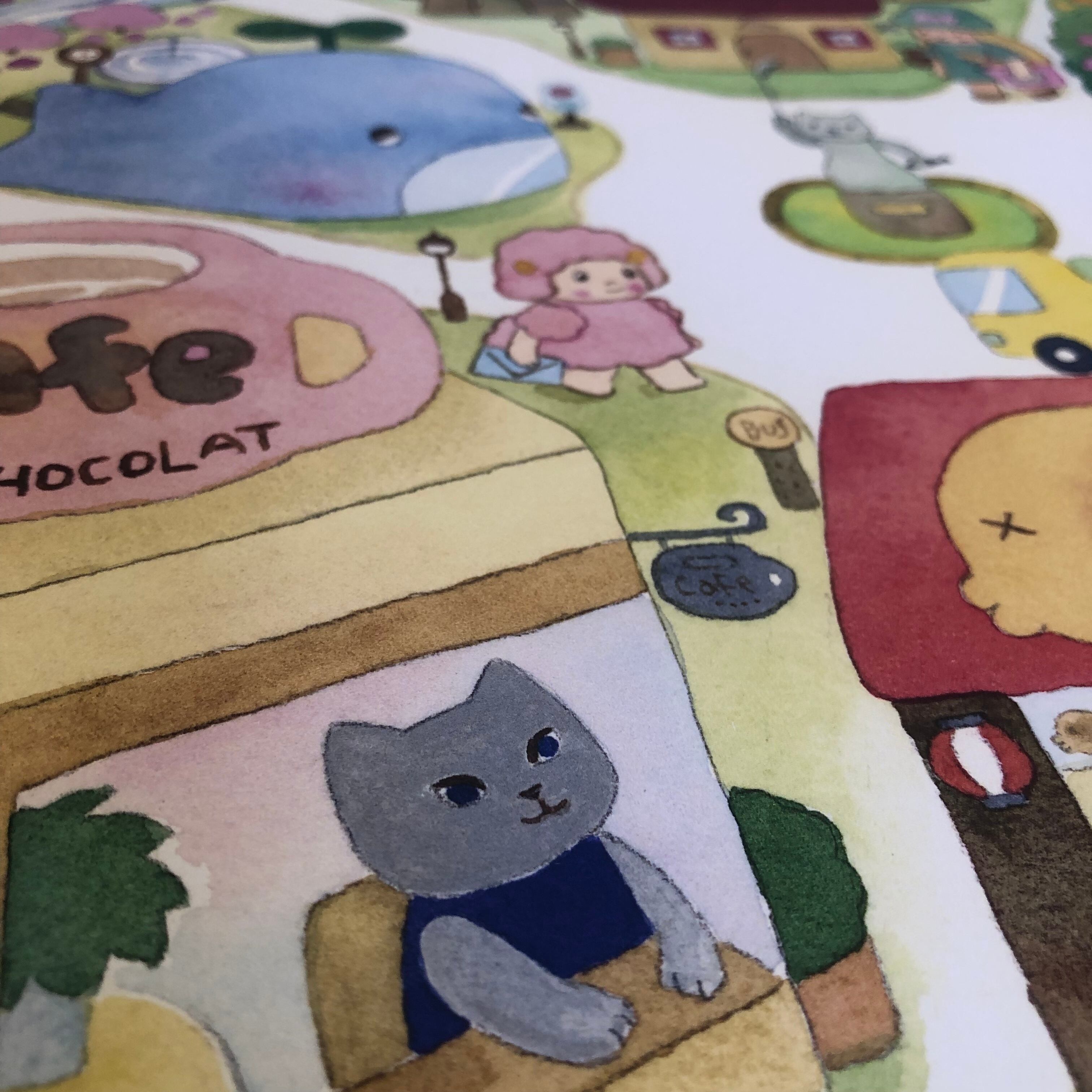 にゃーページ にゃーにゃの街イラスト♪ | にゃーにゃ絵本ショップ