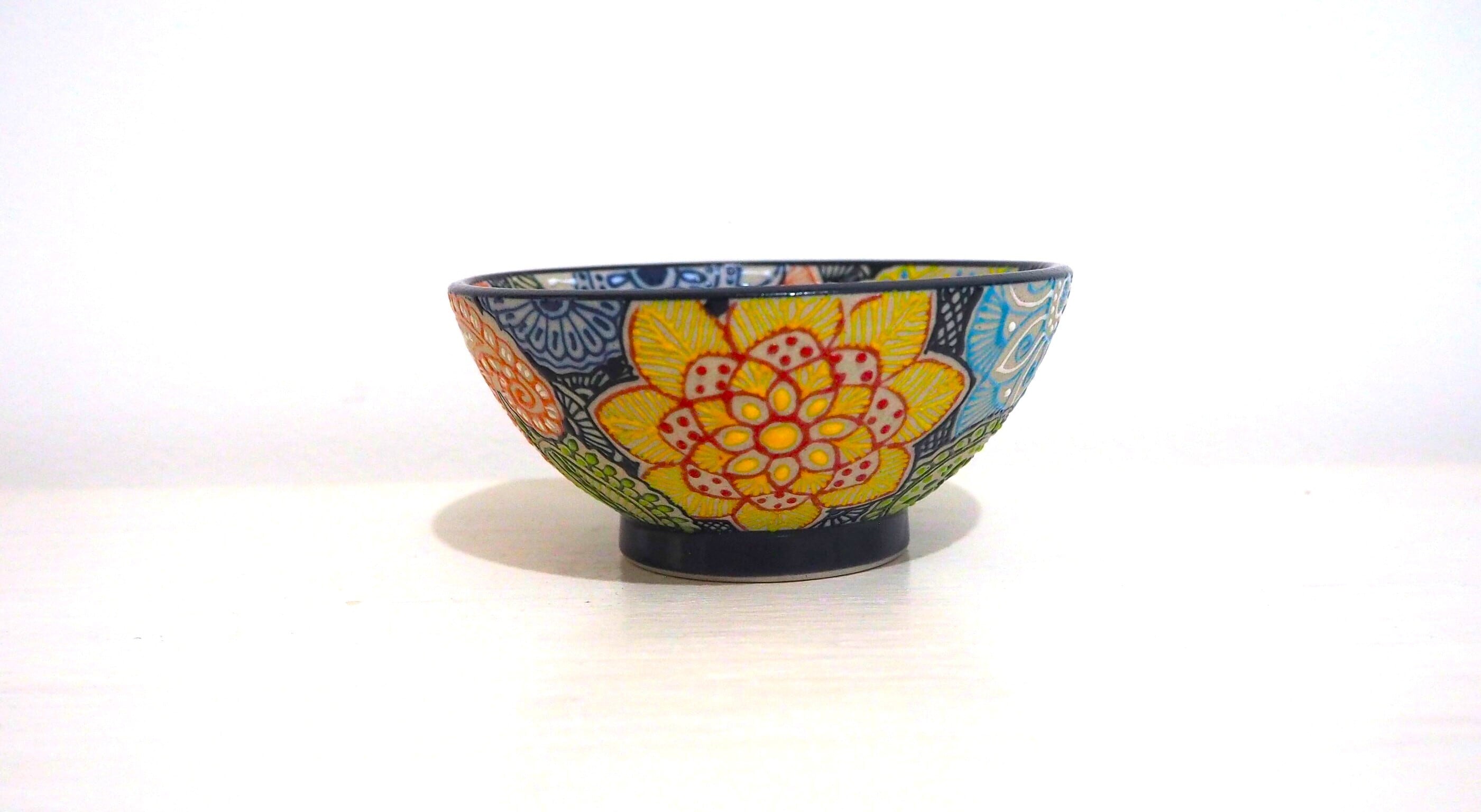 チェクアン焼 茶碗 直径 11.5cm X 高さ 6cm | Hermanos KK メキシコ