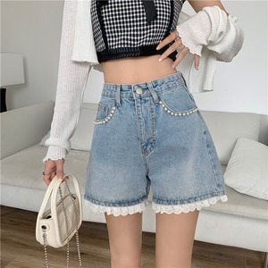 【韓国通販 dgo】wide-leg denim short pants （B0939）