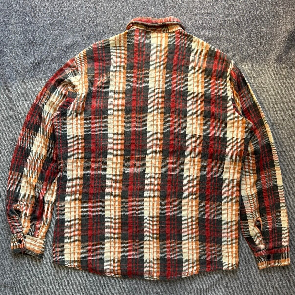 70s～80s JAMAICA製 SEARS flannel shirt シアーズ ネルシャツ