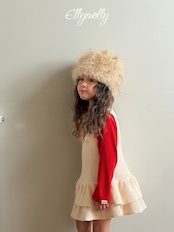 エリーモリー / ELLY MOLLY / スノーフリルワンピース / 韓国子供服 / キッズ / 26winter〖取寄〗*3~11号*