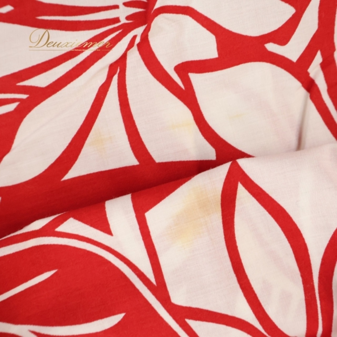 フラダンス 衣装 ワンピース ドレス ホワイト系 ティアレ柄 ハワイアンプリント アロハ フラ ダンス レッスン 練習 ノースリーブ 花柄 植物柄 華やか 鮮やか かわいい おしゃれ 上品 フレアスカート レッド系 白 赤 スリット ハワイアン お祭り リゾート 旅行 夏用 フェス パーティー サマー ドレスアップ シンプル 清楚