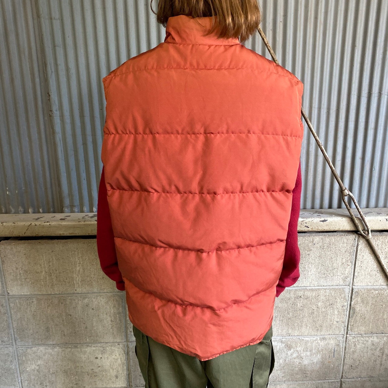 70年代 白タグ WOOLRICH ウールリッチ ダウンベスト アウトドアベスト 