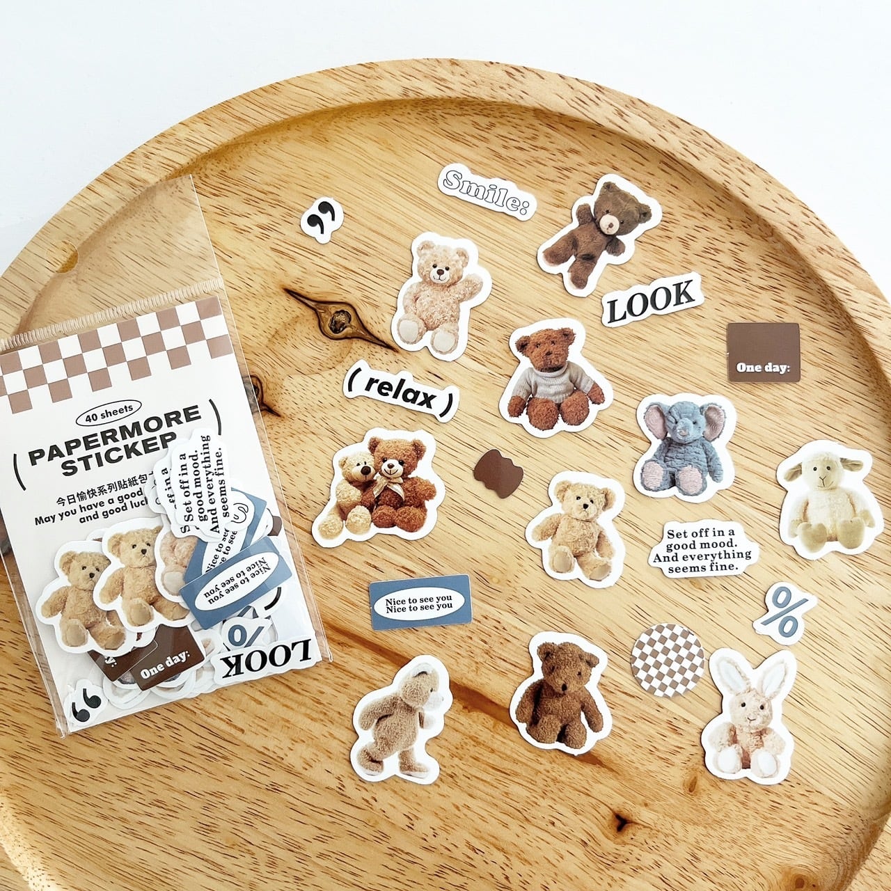 フレークシール 【くまさん】 | alittlemini