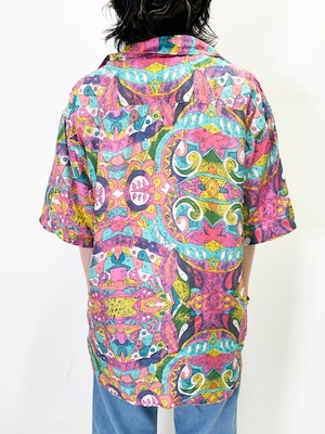Vintage Multicolor Silk Shirt